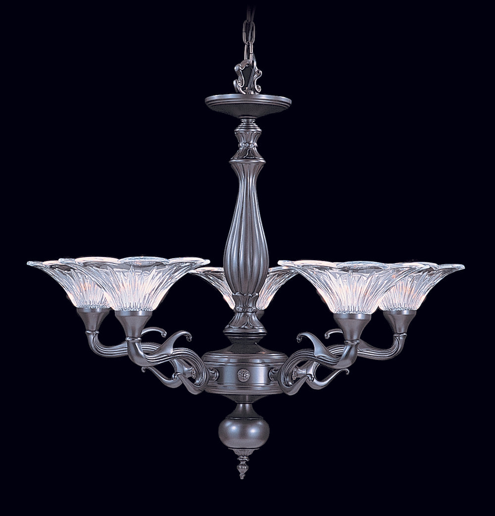 5-Light Mahogany Bronze Geneva Dining Chandelier