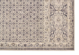 Kano Distressed Geometric Floral Area Rug, Gray/Ivory, 8ft-9in x 8ft-9in Round