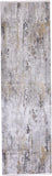 Cadiz Gradient Luster Rug, Ivory/Gray/Gold, 3ft - 1in x 10ft, Runner