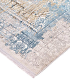 Cadiz Gradient Luster Rug, Distressed, Blue/Gray, 9ft-9in x 13ft-2in Area Rug