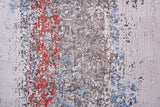 Cadiz Gradient Luster Rug, Gray/Deep Red/Blue, 9ft-9in x 13ft-2in Area Rug