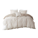 Dover Casual 60% Organic Cotton 40% Cotton Comforter Cover Set W/ Removable Insert