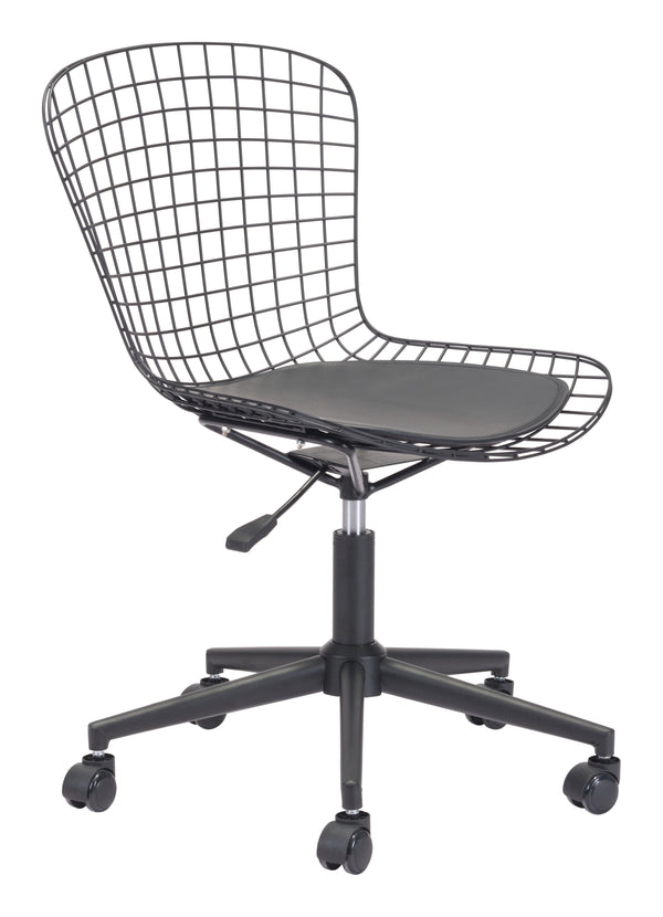 Zuo Modern Wire 100% Polyurethane, Steel Modern Commercial Grade Office Chair Black 100% Polyurethane, Steel