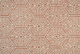 Rhett Geometric Ornamental Rug, Rust Orange/Ivory, 8ft x 10ft Area Rug