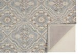 Rhett Ornamental Diamond Rug, Demin Blue/Ivory/Brown, 8ft x 10ft Area Rug