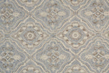 Rhett Ornamental Diamond Rug, Demin Blue/Ivory/Brown, 8ft x 10ft Area Rug