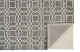 Rhett Geometric Lattice Print Rug, Charcoal Gray, 8ft x 10ft Area Rug