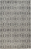 Rhett Geometric Lattice Print Rug, Charcoal Gray, 8ft x 10ft Area Rug