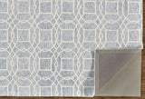 Rhett Geometric Lattice Print Rug, Wolf Gray, 8ft x 10ft Area Rug