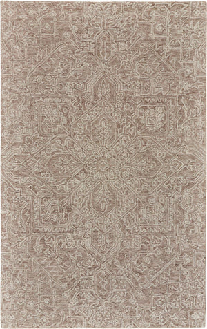 Rhett Geometric Floral Medallion Rug, Mushroom/Ivory, 8ft x 10ft Area Rug