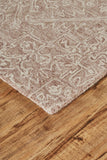 Rhett Geometric Floral Medallion Rug, Mushroom/Ivory, 8ft x 10ft Area Rug