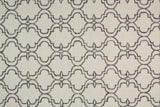 Rhett Ornamental Trellis Print Rug, Charcoal Gray/Ivory, 8ft x 10ft Area Rug