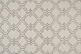 Rhett Ornamental Trellis Print Rug, Warm Gray/Ivory, 8ft x 10ft Area Rug