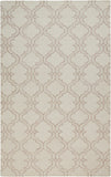 Rhett Ornamental Trellis Print Rug, Taupe/Ivory, 8ft x 10ft Area Rug