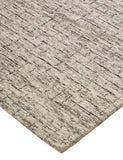 Belfort Modern Crosshatch Rug, Ivory Sand/Charcoal Gray, 9ft x 12ft Area Rug