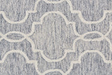 Belfort Modern Moroccan Trellis Rug, Charcoal Gray/Ivory, 9ft x 12ft Area Rug