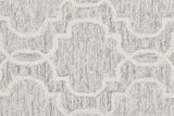 Belfort Modern Moroccan Trellis Rug, Opal Gray/Ivory, 9ft x 12ft Area Rug