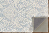 Belfort Modern Floral Paisley Rug, Celestial Blue/Ivory, 9ft x 12ft Area Rug