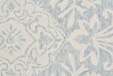 Belfort Modern Floral Paisley Rug, Celestial Blue/Ivory, 9ft x 12ft Area Rug