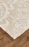 Belfort Modern Floral Paisley Rug, Latte Tan/Ivory, 9ft x 12ft Area Rug