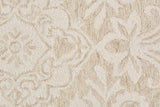Belfort Modern Floral Paisley Rug, Latte Tan/Ivory, 9ft x 12ft Area Rug