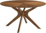 Woodson Walnut Veneer Mid Century Modern Dining Table