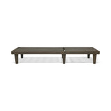 Nadine Outdoor Wooden Chaise Lounge, Gray Finish Noble House