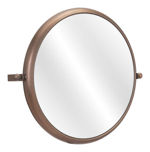 Zuo Modern Rand Steel, Glass Modern Commercial Grade Mirror Gold Steel, Glass