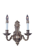 2-Light French Brass Napoleonic Sconce