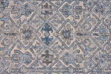 Ainsley Tribal Ornamental Rug w/Border, Glacier Blue/Ivory/Gray, 8ft x 11ft