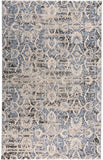 Ainsley Diamond Floral Rug, Glacier Blue/Ivory/Gray, 8ft x 11ft Area Rug