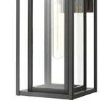 Solitude 17'' High 1-Light Outdoor Sconce - Matte Black