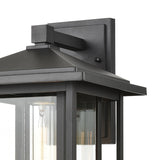 Solitude 17'' High 1-Light Outdoor Sconce - Matte Black