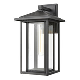 Solitude 17'' High 1-Light Outdoor Sconce - Matte Black