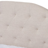 Baxton Studio Eliza Modern and Contemporary Light Beige Fabric Upholstered Full Size Daybed