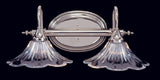 2-Light Polished Silver Geneva Sconce