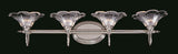 4-Light Polished Silver Geneva Sconce