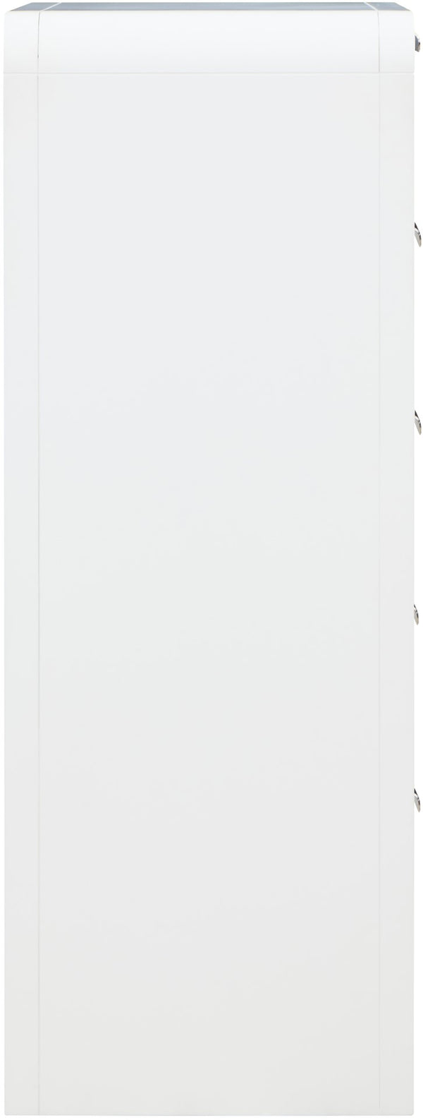 Sage Ash Veneer / Natural Cane / Rubberwood / Metal Contemporary White Chest - 32" W x 18" D x 48" H