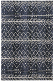 Colton Modern Mid-century Tribal Rug, Denim Blue, 5ft x 7ft Area Rug