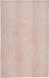 Colton Modern Art Deco Rug, Blush Pink/Champagne, 9ft-6in x 13ft-6in Area Rug