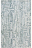 Colton Modern Minimalist Rug, Misty Blue/Spa Blue, 5ft x 7ft Area Rug