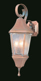 3-Light Raw Copper Normandy Exterior Wall Mount