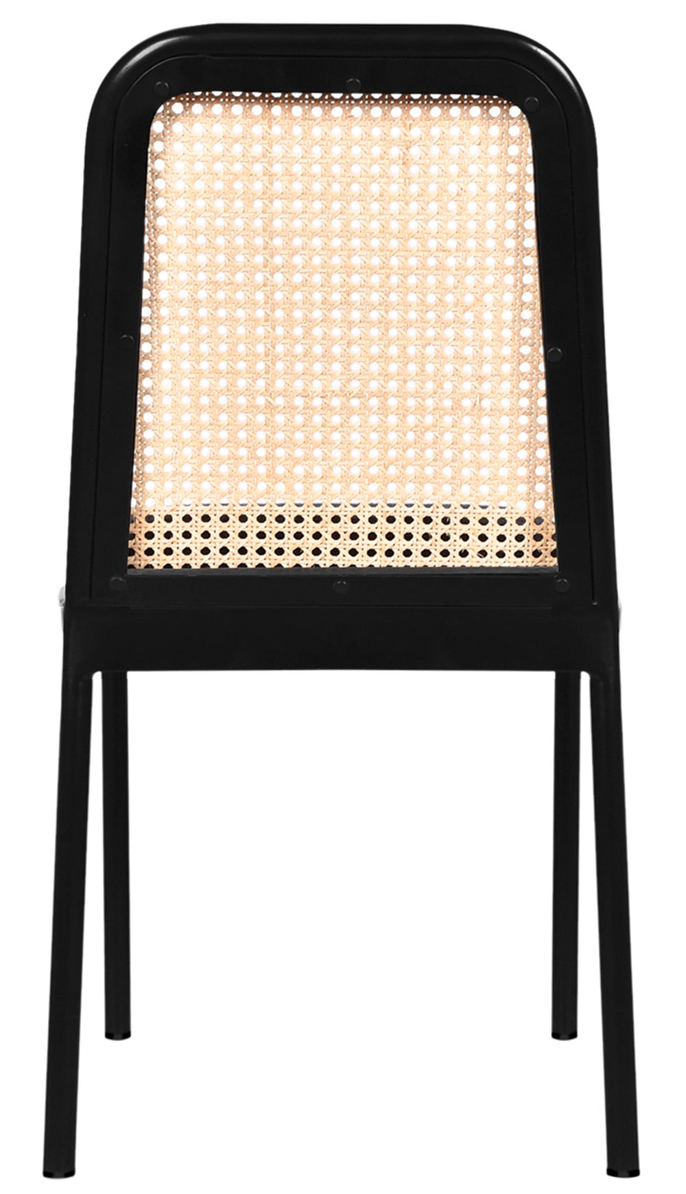 Atticus Boucle Fabric / Steel / Engineered Wood / Foam Mid Century Black Powder Coated Metal Dining Chair - 18.5" W x 20" D x 32" H
