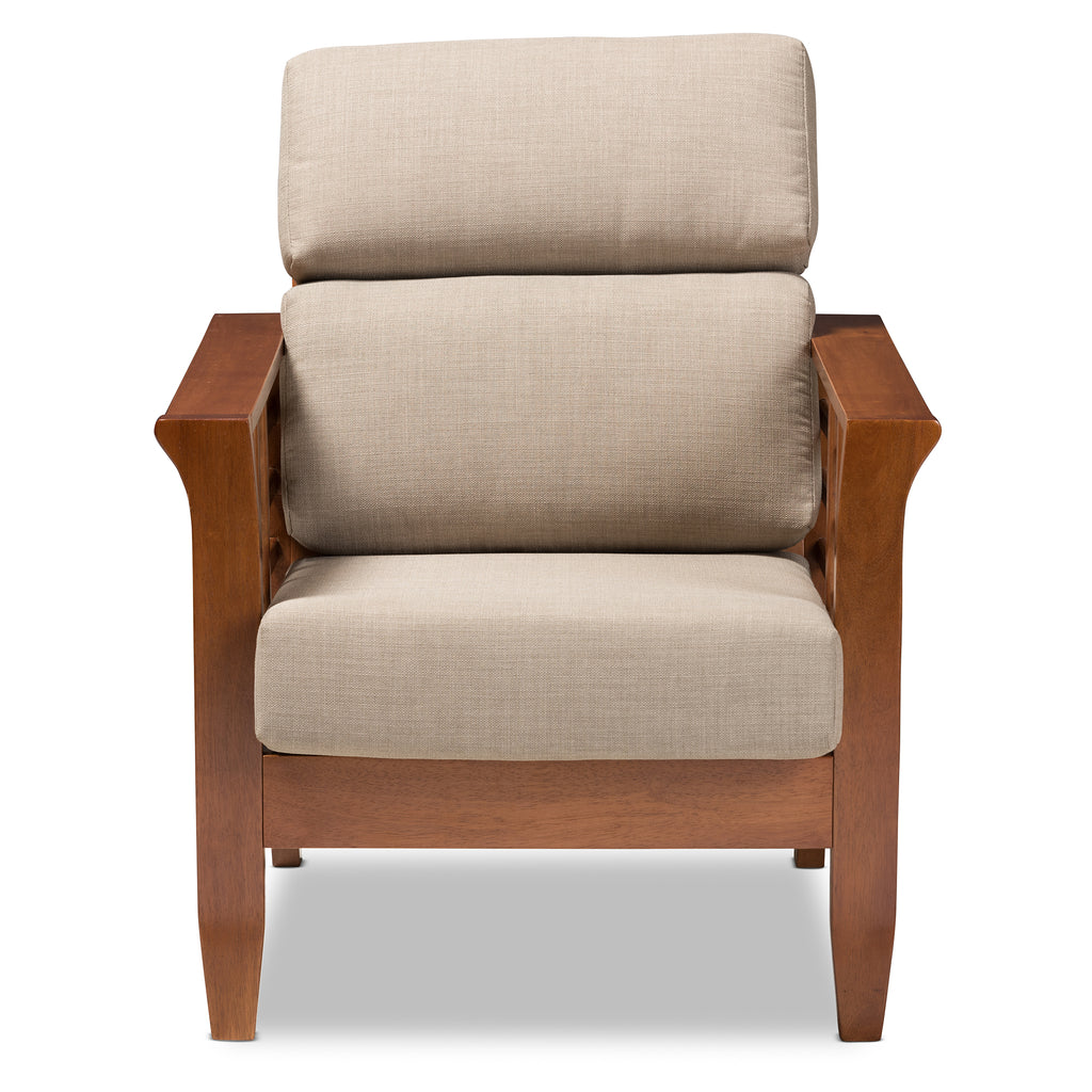 Larissa Modern Classic Mission Style Cherry Finished Brown Wood