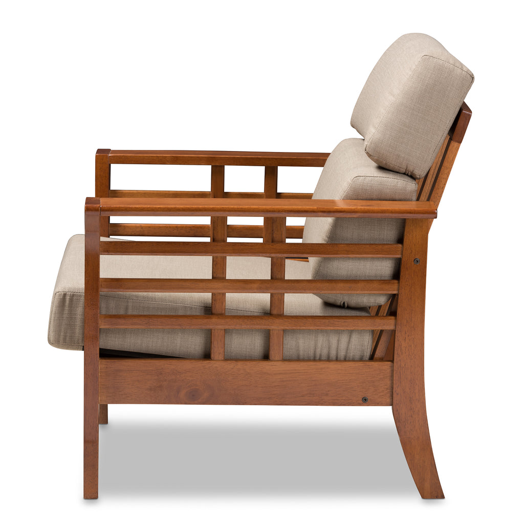 Larissa Modern Classic Mission Style Cherry Finished Brown Wood