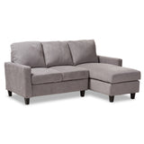 Greyson Modern Contemporary Fabirc Upholstered Reversible Sectional Sofa