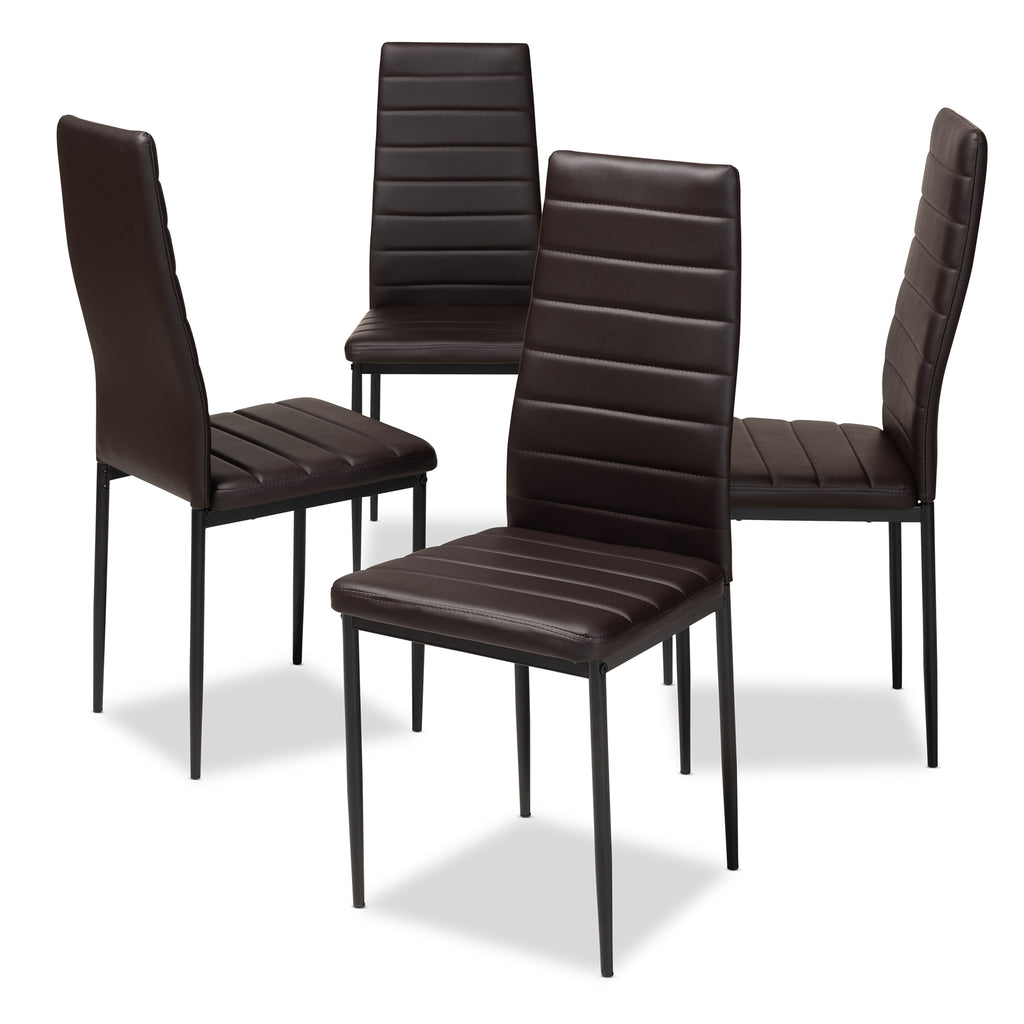 ARmand Modern Contemporary Faux Leather Upholstered Dining Chair