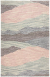 Brinker Pastel Watercolor Tufted Area Rug, Turquoise/Pink, 9ft-6in x 13ft-6in