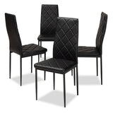 Blaise Modern Contemporary Faux Leather Upholstered Dining Chair (Set of 4)