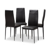 Matiese Modern Contemporary Faux Leather Upholstered Dining Chair (Set of 4)